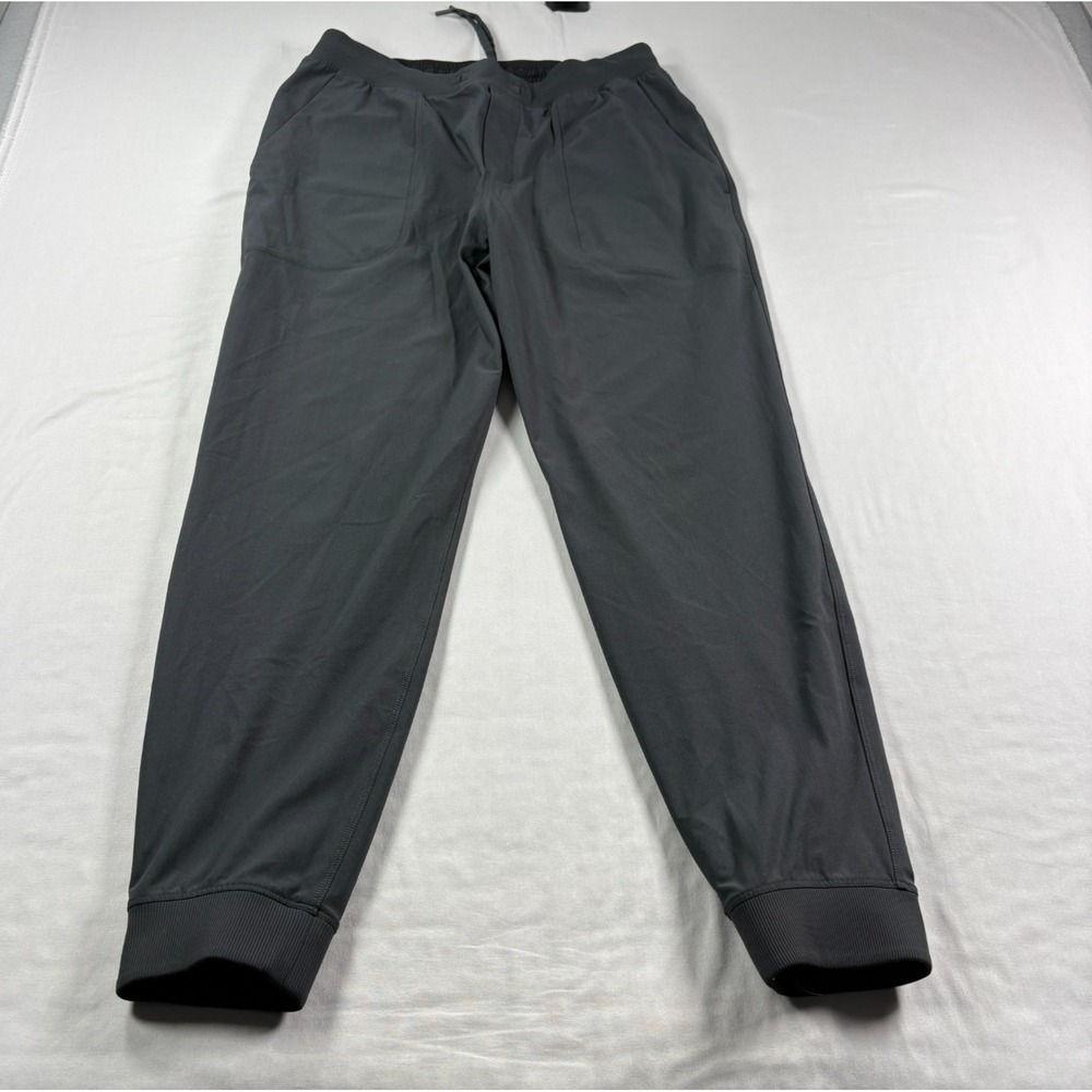 Lululemon ABC Jogger Pants Mens L Gray Tapered Athleisure Stretch Gym Lounge